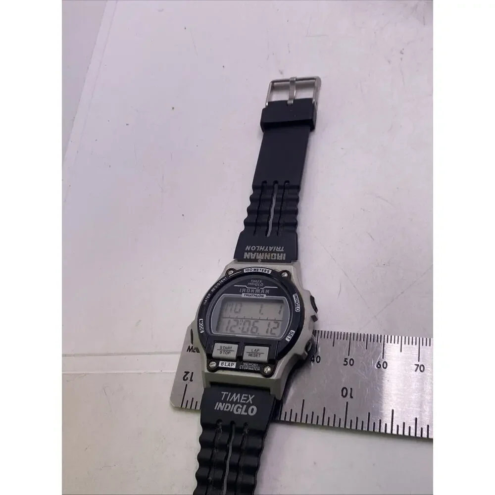 Vintage Timex Ironman Triathlon Mens Watch Rare New Battery Works